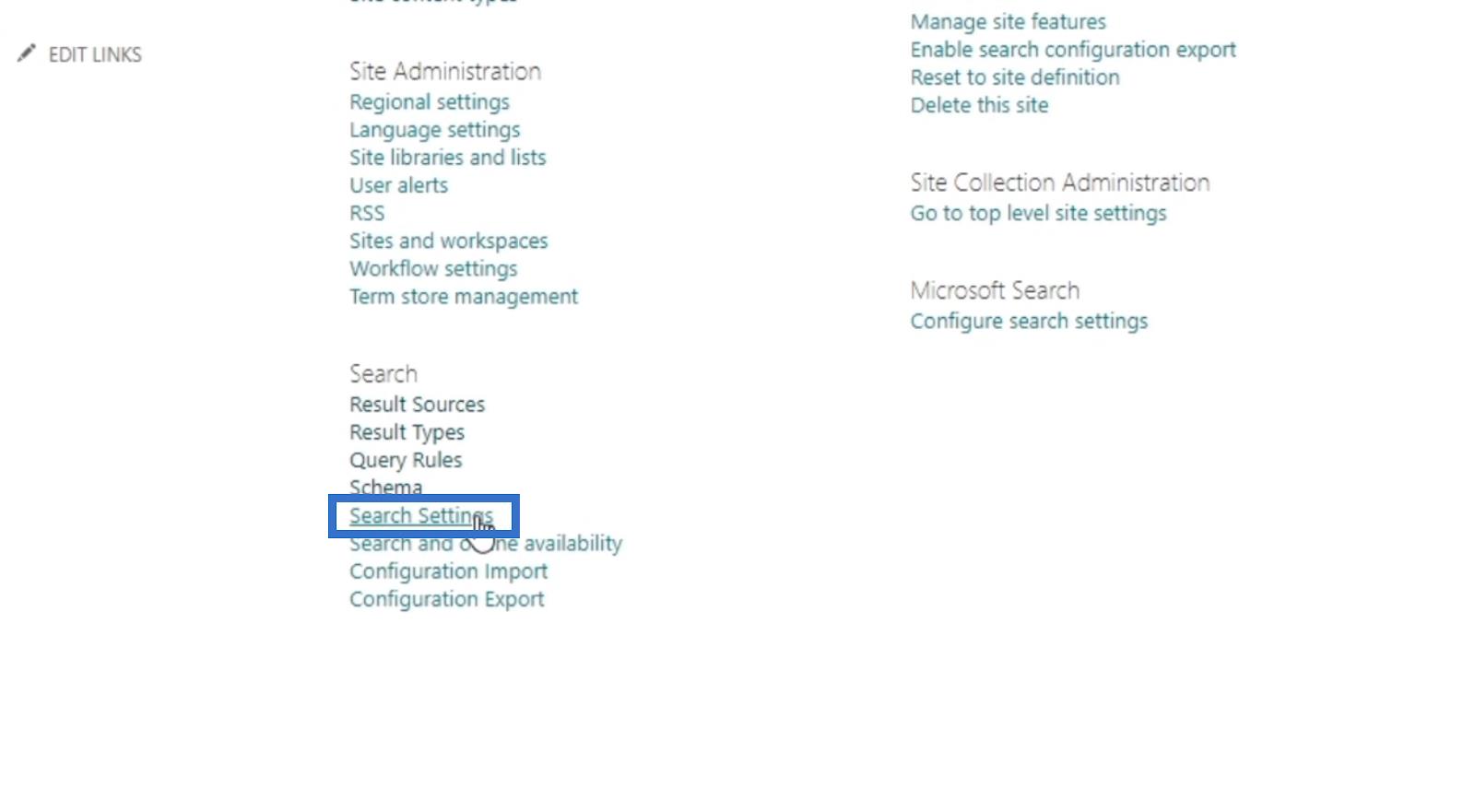 La fonctionnalité de recherche SharePoint