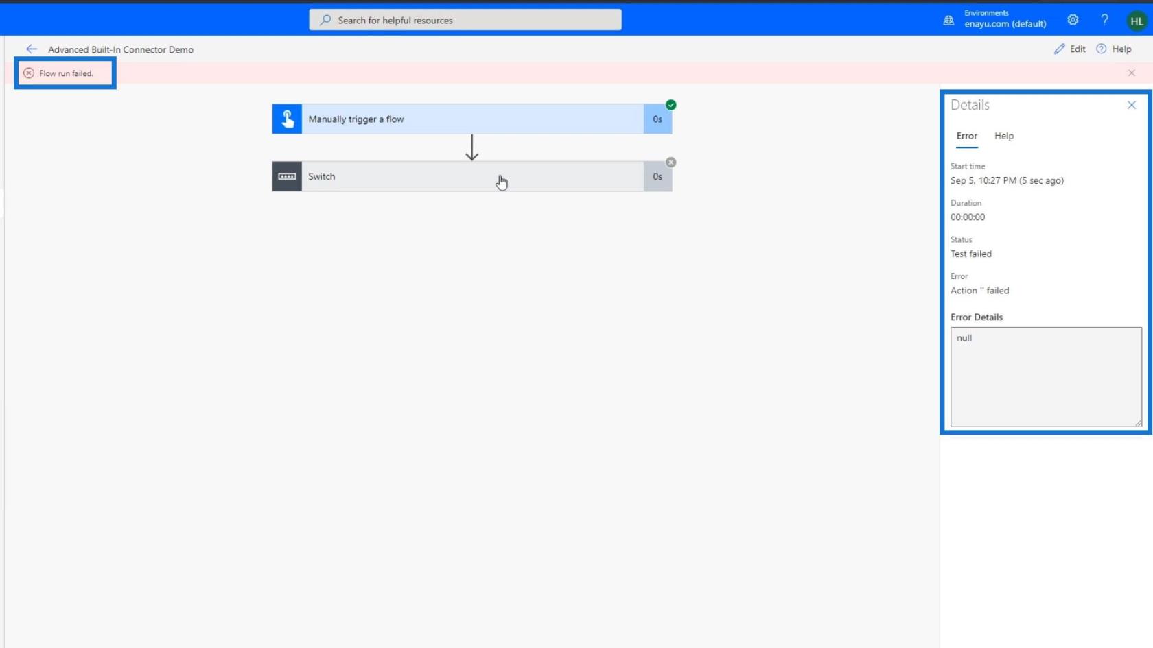 Contrôle d'action de fin Power Automate dans les flux