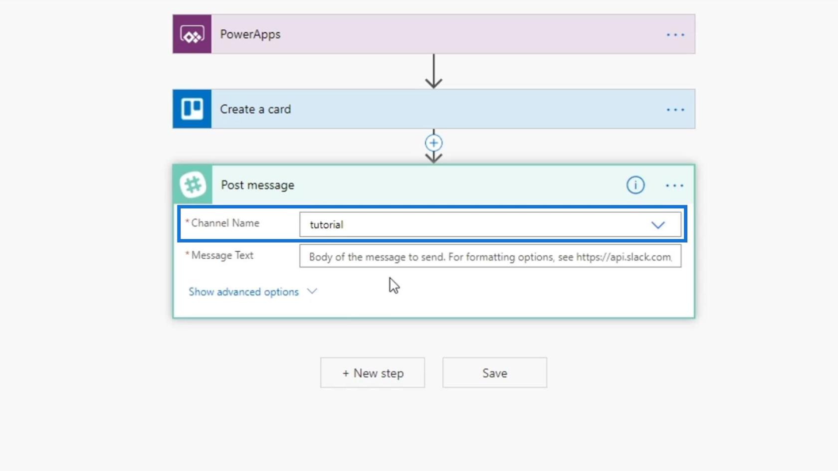 Intégration de PowerApps dans Microsoft Power Automate