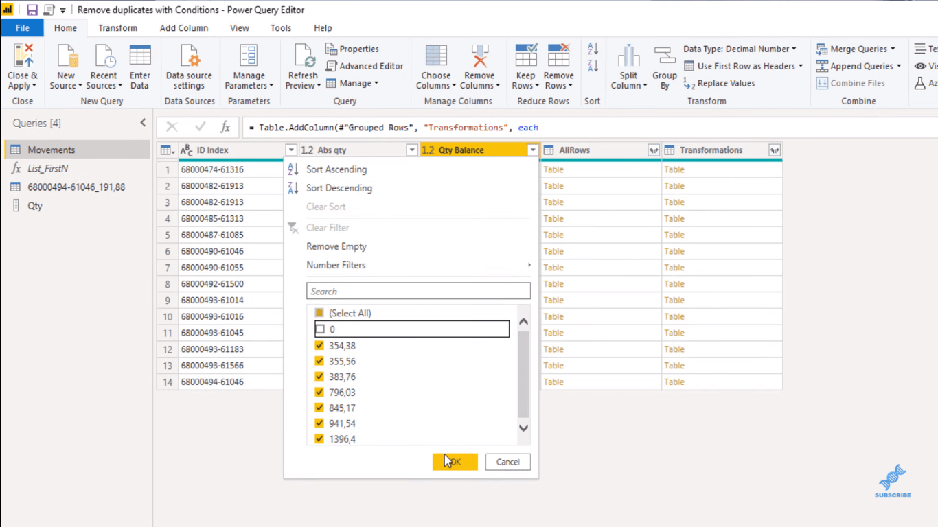 LuckyTemplates Power Query : suppression des lignes en double