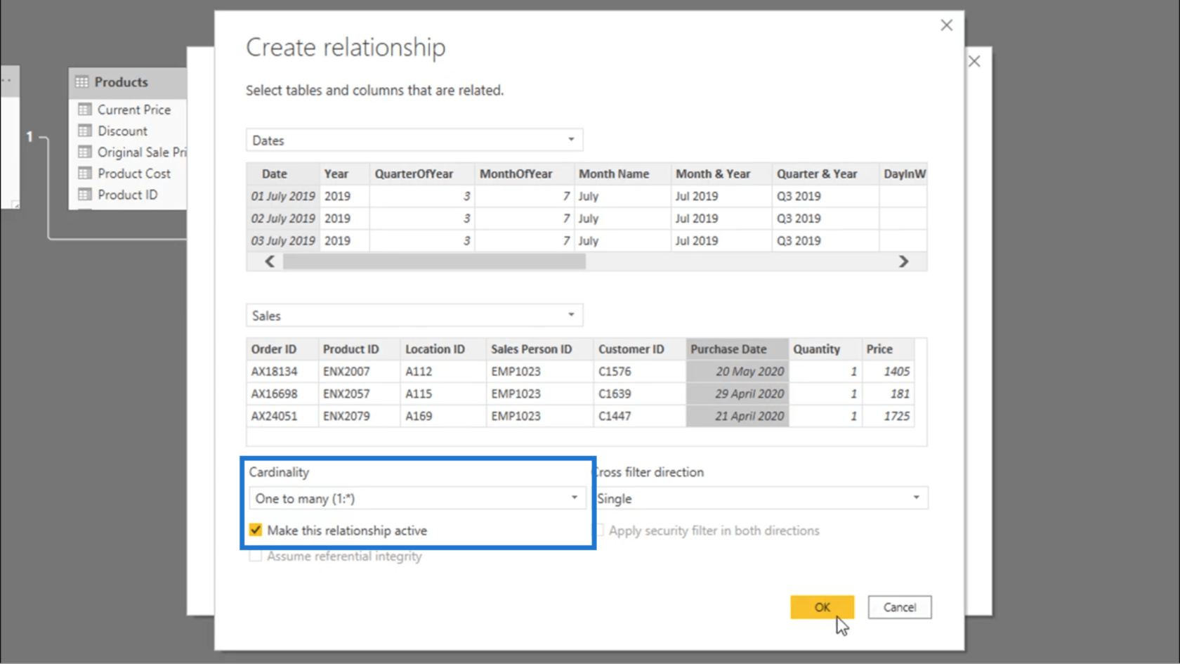 Connexion des tables de données - Conseils sur les relations LuckyTemplates