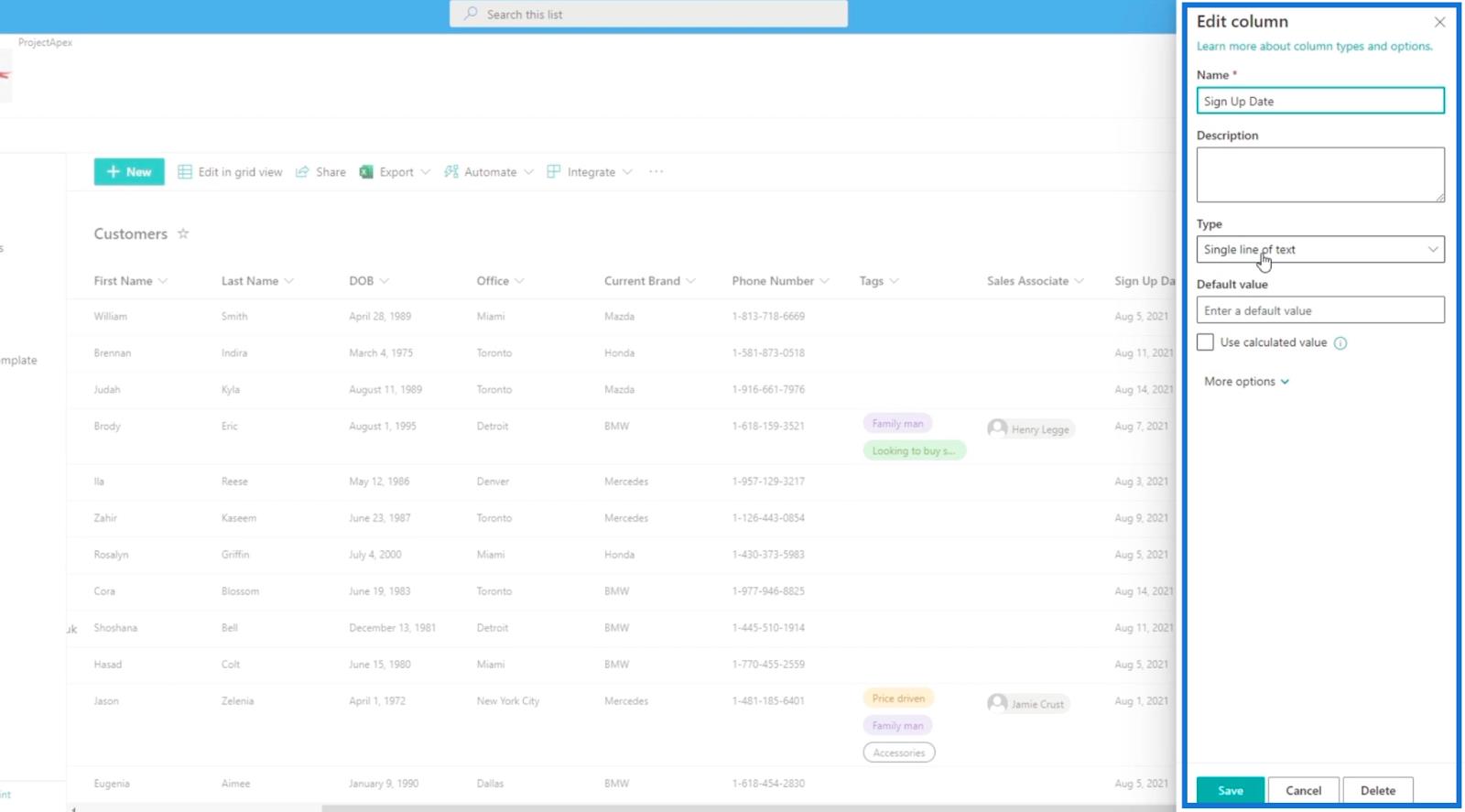 Colonnes calculées dans SharePoint |  Un aperçu