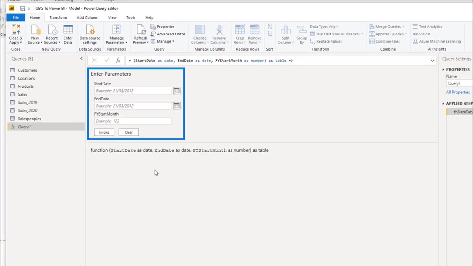 Création d'une table de dates dans LuckyTemplates