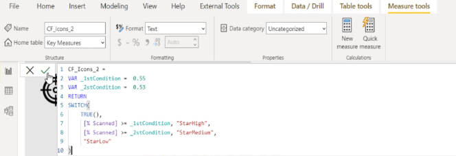 Icônes dans LuckyTemplates |  DAX, UNICHAR, UNICODE et images personnalisées