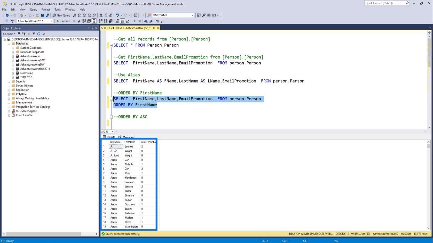 Instrucțiunea SQL SELECT: o introducere