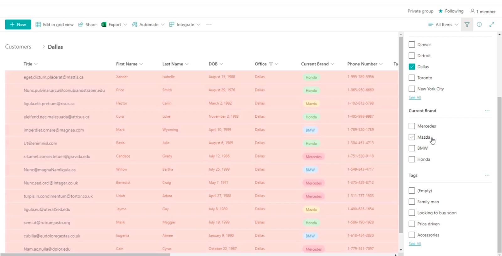 Tutorial de formatare a listei SharePoint