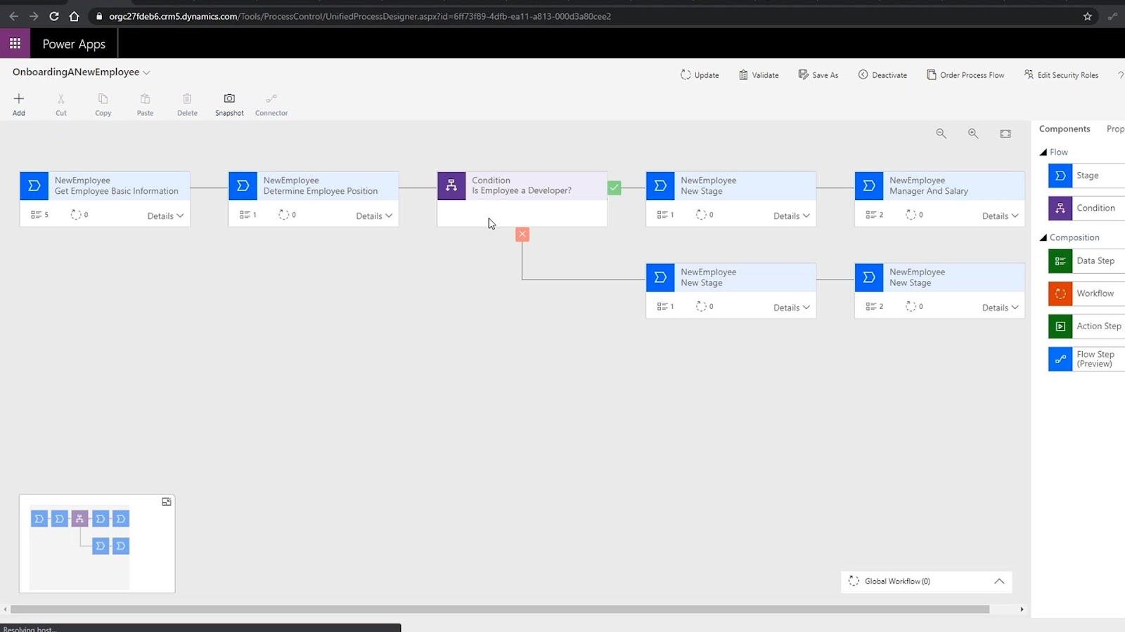 Intégration du flux des processus d'entreprise dans Power Automate