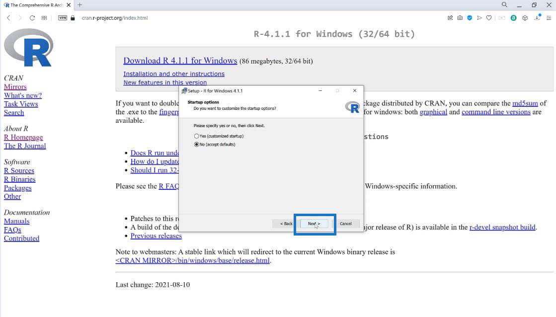 Guide de téléchargement et d'installation de R et RStudio