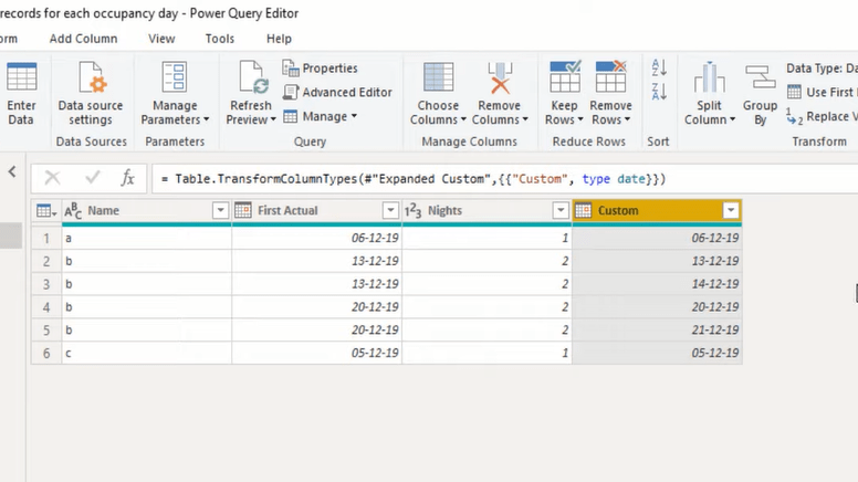 Power Query LuckyTemplates |  Créer de nouveaux enregistrements basés sur des champs de date