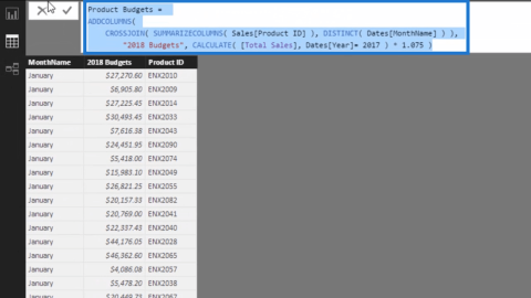 How To Create Budgets With Seasonality Impact Using LuckyTemplates