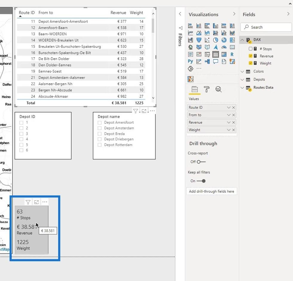 Visual do mapa de ícones do LuckyTemplates: strings WKT