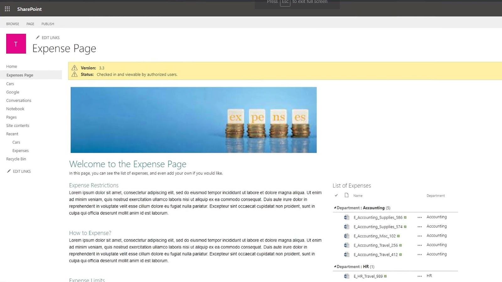 Pages SharePoint |  Une introduction à ses différents types