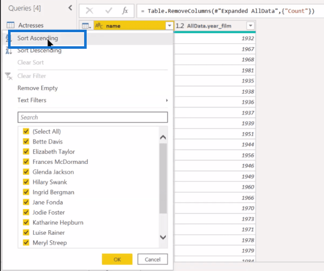 Power Query 自定義列中的 M 代碼 |  電力BI