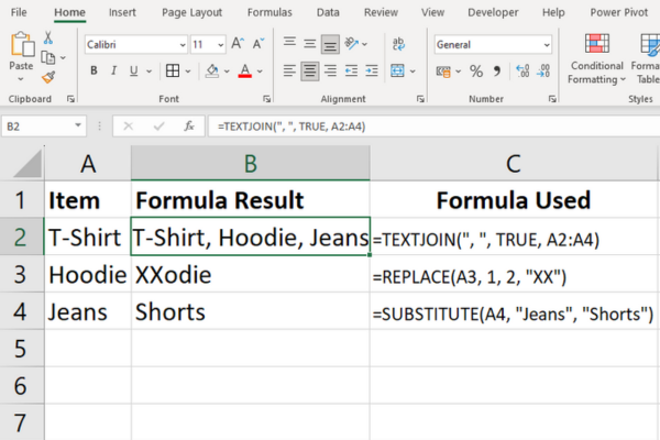 Excel 公式備忘單：中級指南