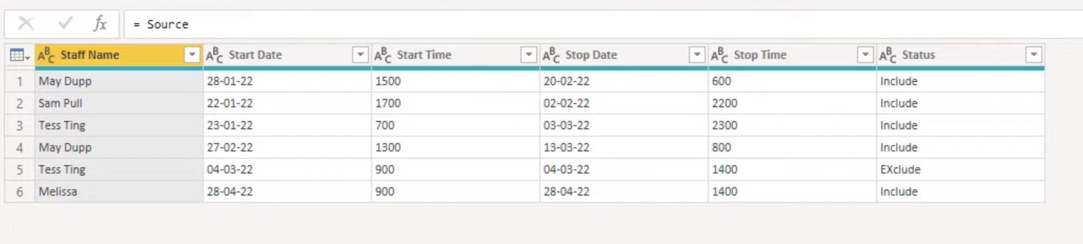 Solution LuckyTemplates entre les dates des heures de travail