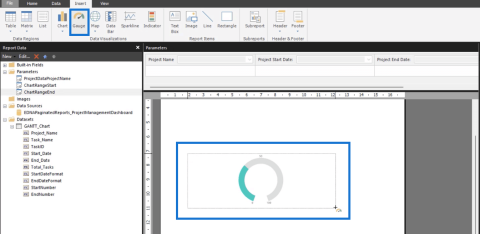 Creați o diagramă Gantt în LuckyTemplates Report Builder