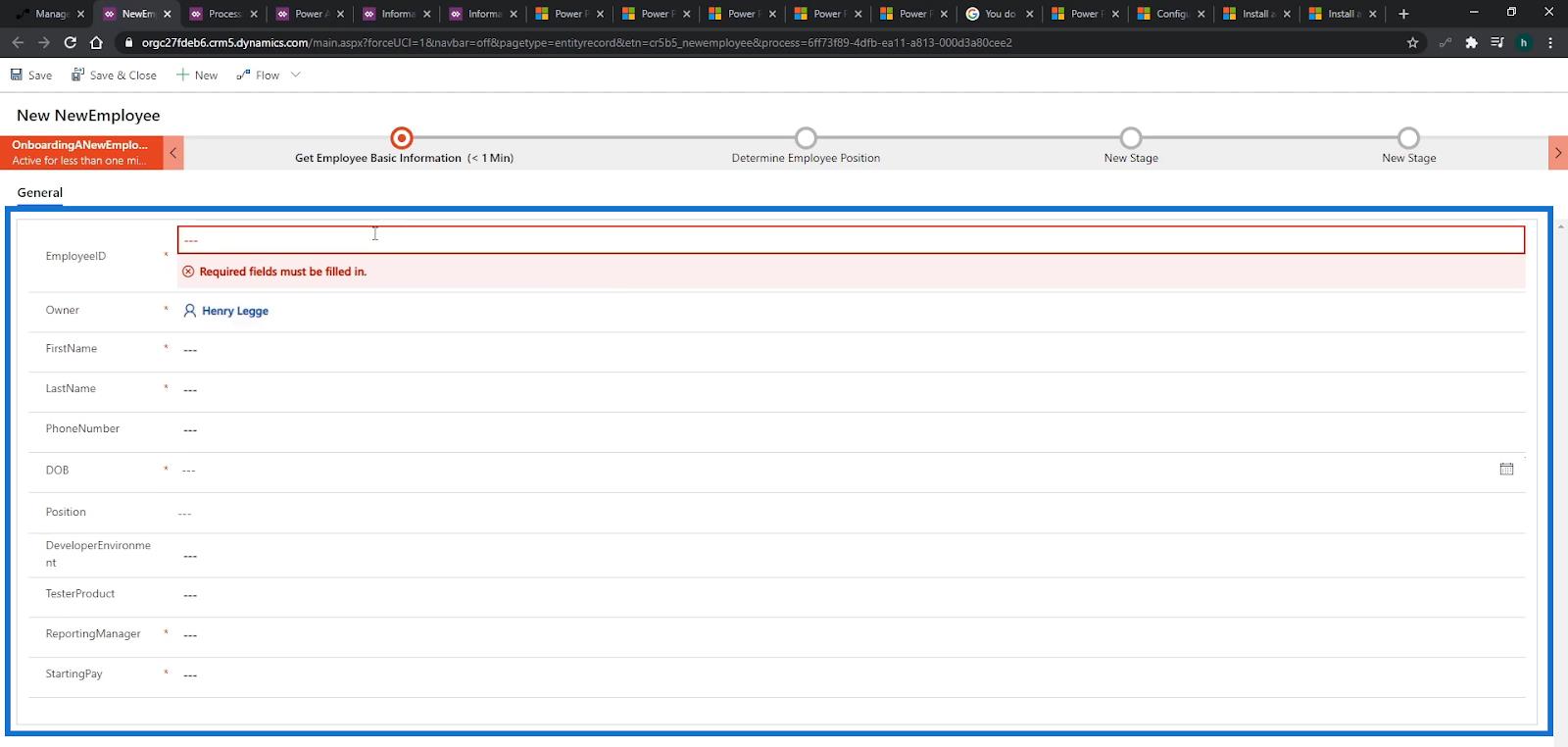 Fluxos de processos de negócios no Microsoft Power Automate