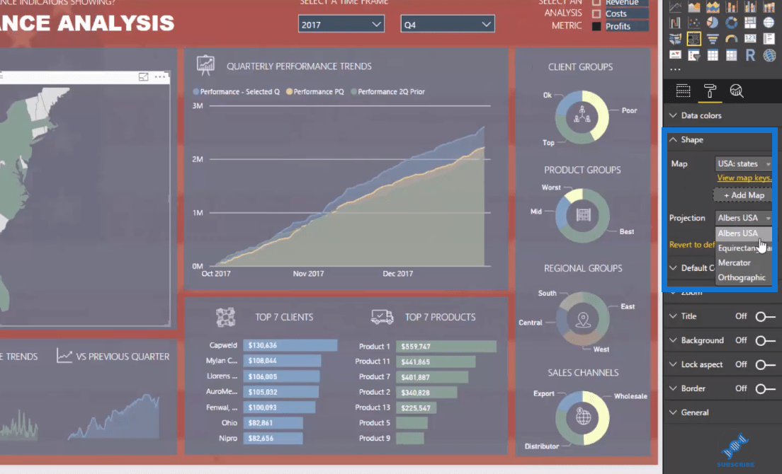 LuckyTemplates Shape Map-visualisatie voor ruimtelijke analyse