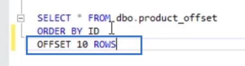 使用 OFFSET 和 FETCH 提取 SQL 數據