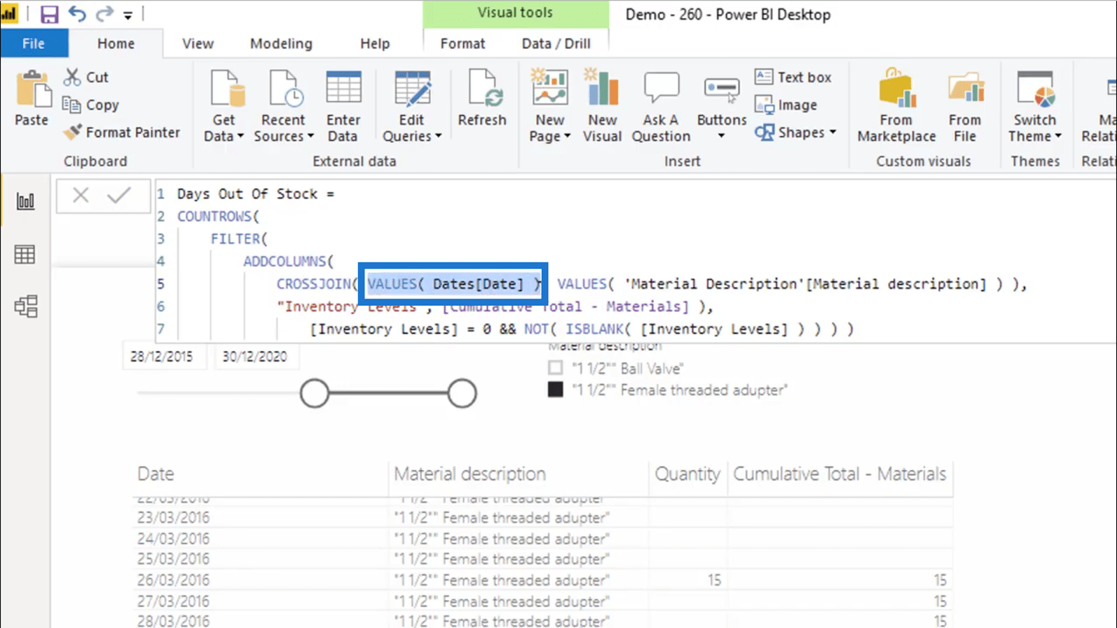 Calculer les jours sans stock – LuckyTemplates Inventory Management Insights