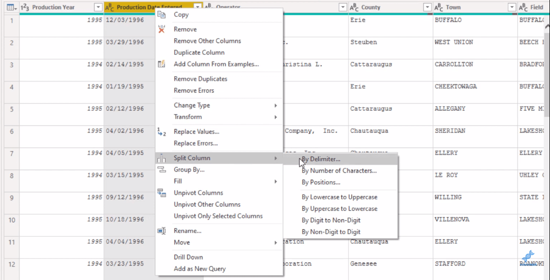 Datumnotaties wijzigen met de Power Query-editor