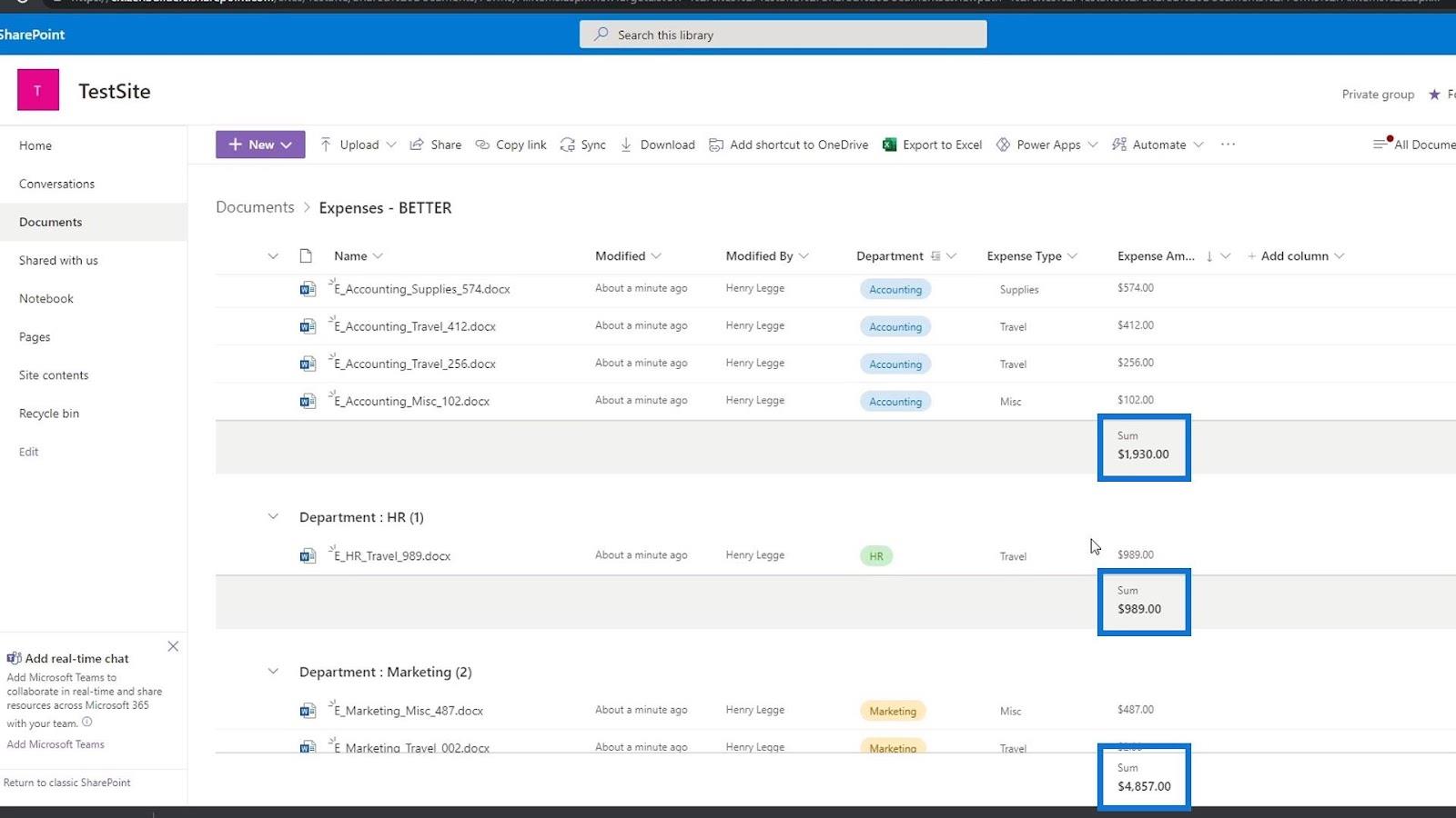 使用列在 SharePoint 中添加元數據