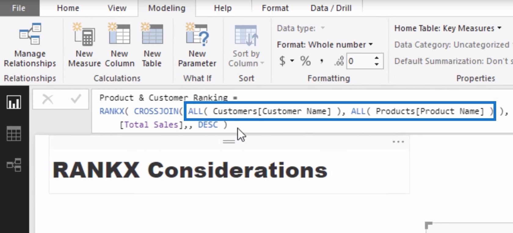 Considérations RANKX - Concepts de formule LuckyTemplates et DAX