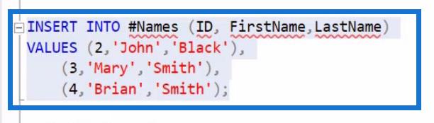 基本 SQL 表操作