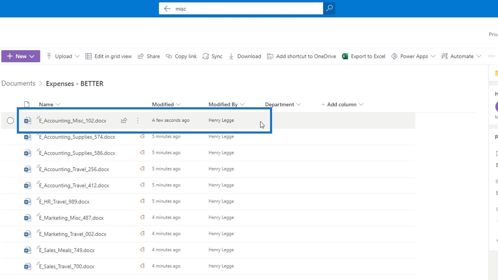 使用列在 SharePoint 中添加元數據