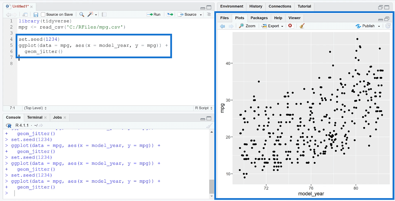 在 RStudio 中使用 Ggplot2 創建抖動圖