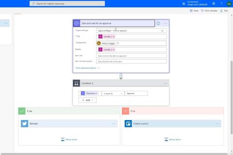 Microsoft Flow-Genehmigung mit mehreren Optionen