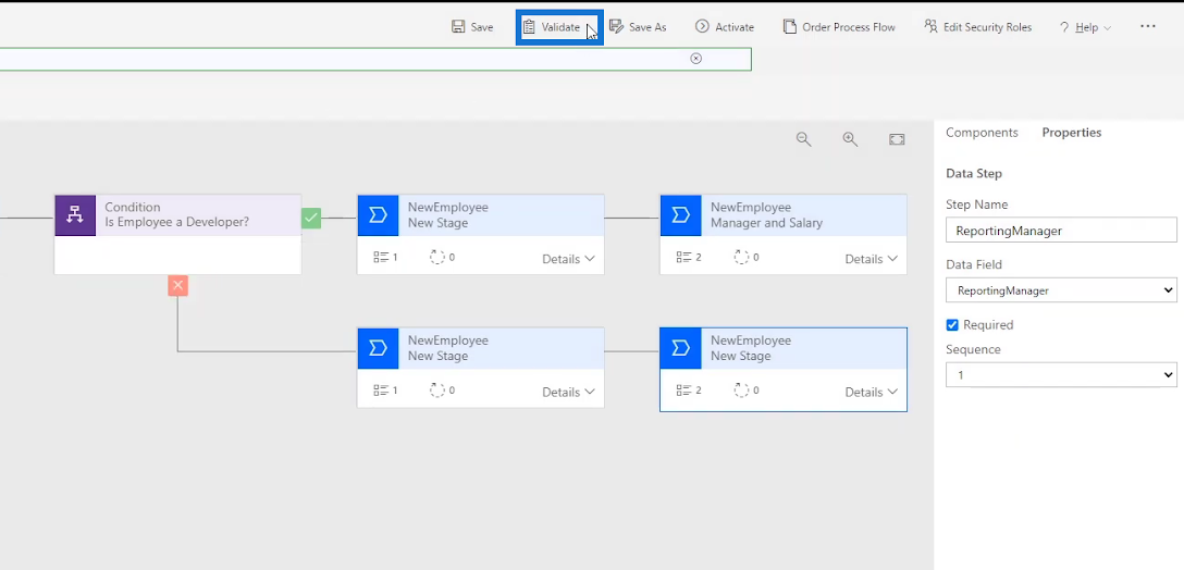 Microsoft Power Automate의 비즈니스 프로세스 흐름