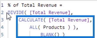 Calcul du pourcentage dynamique du changement total à l'aide de LuckyTemplates Time Intelligence