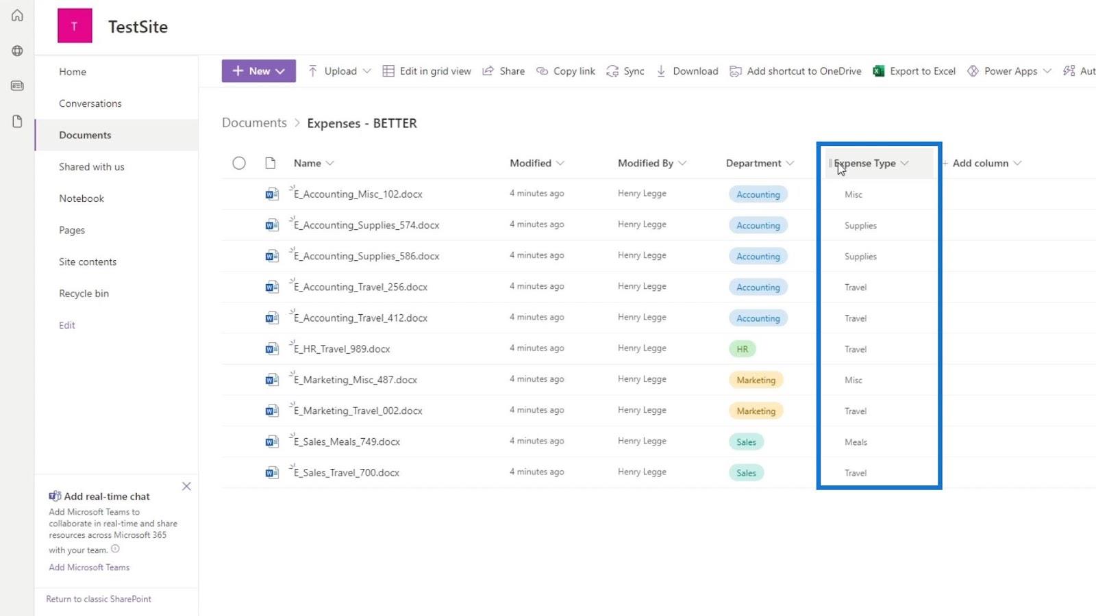 SharePoint 文件中的元數據過濾