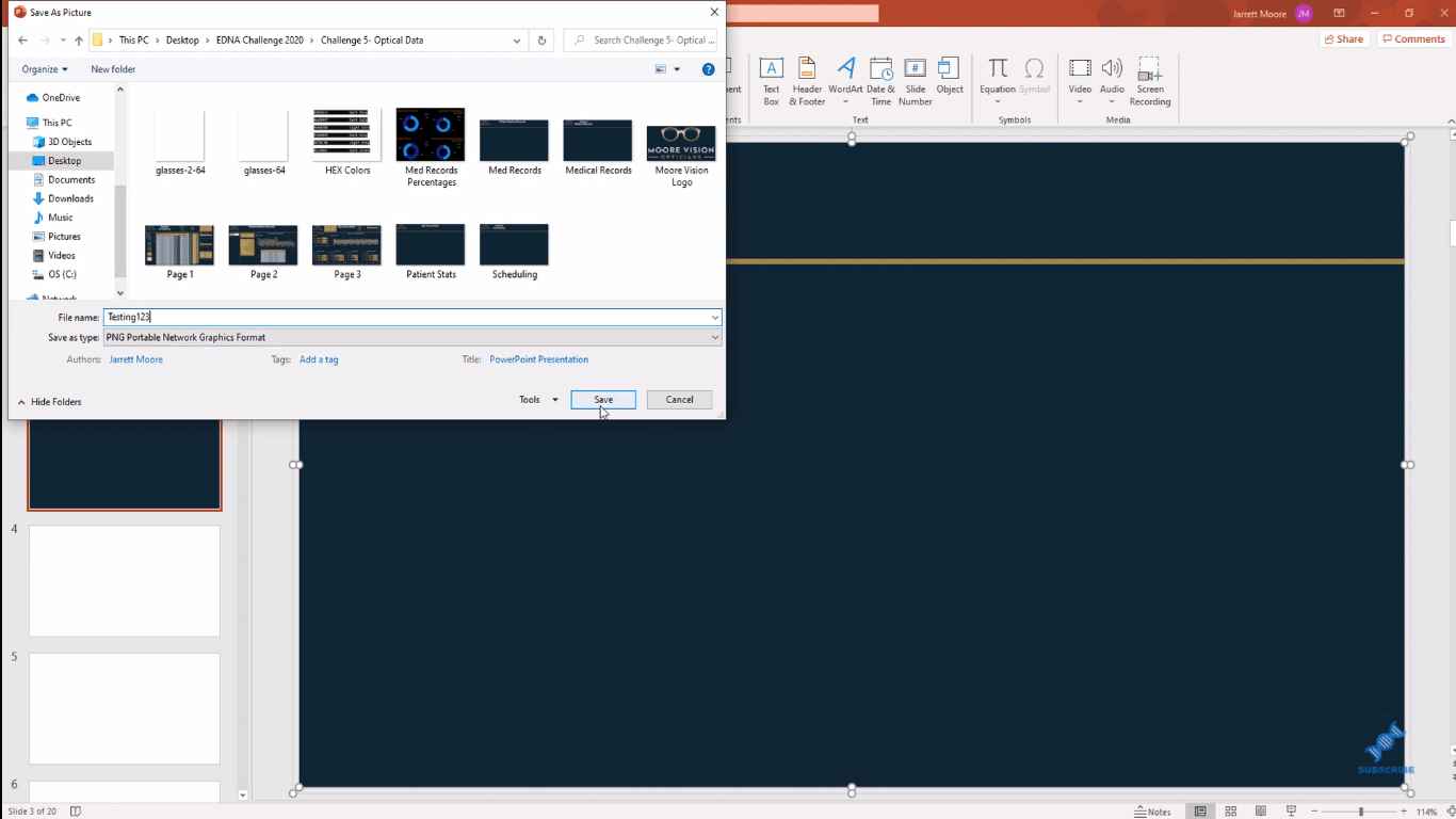 Image d'arrière-plan LuckyTemplates pour les rapports utilisant PPT