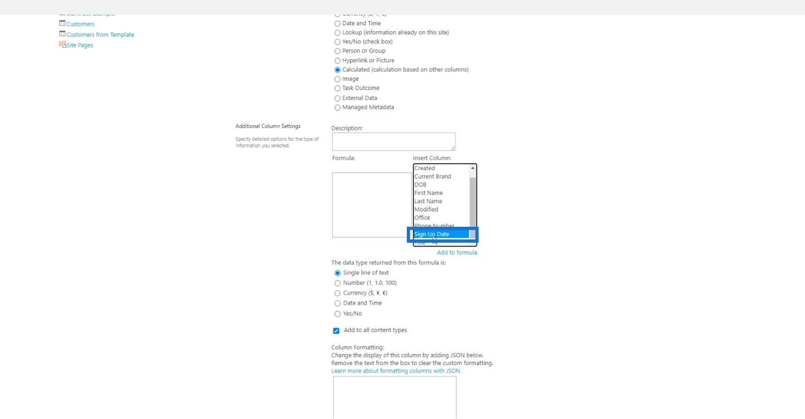 Colonnes calculées dans SharePoint |  Un aperçu