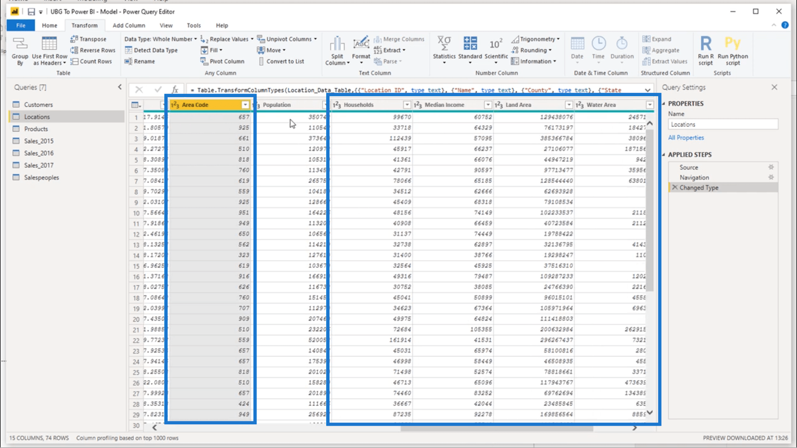 データをより最適化するためのシンプルな LuckyTemplates 変換