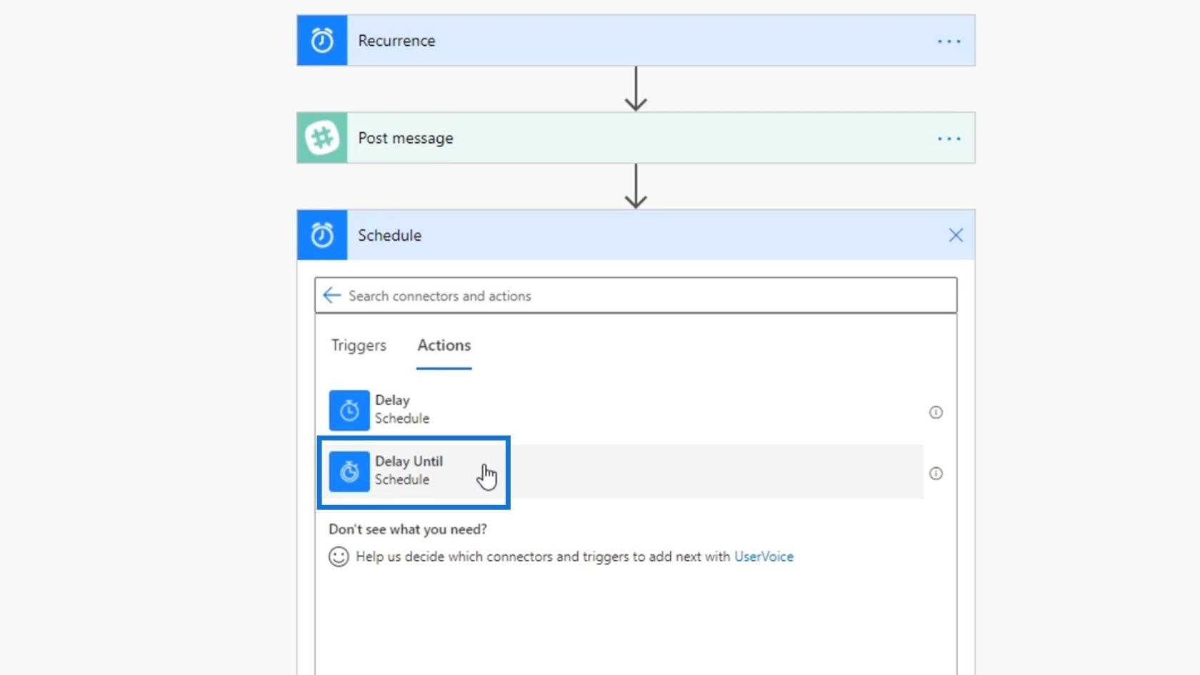 Workflows planifiés dans Microsoft Power Automate