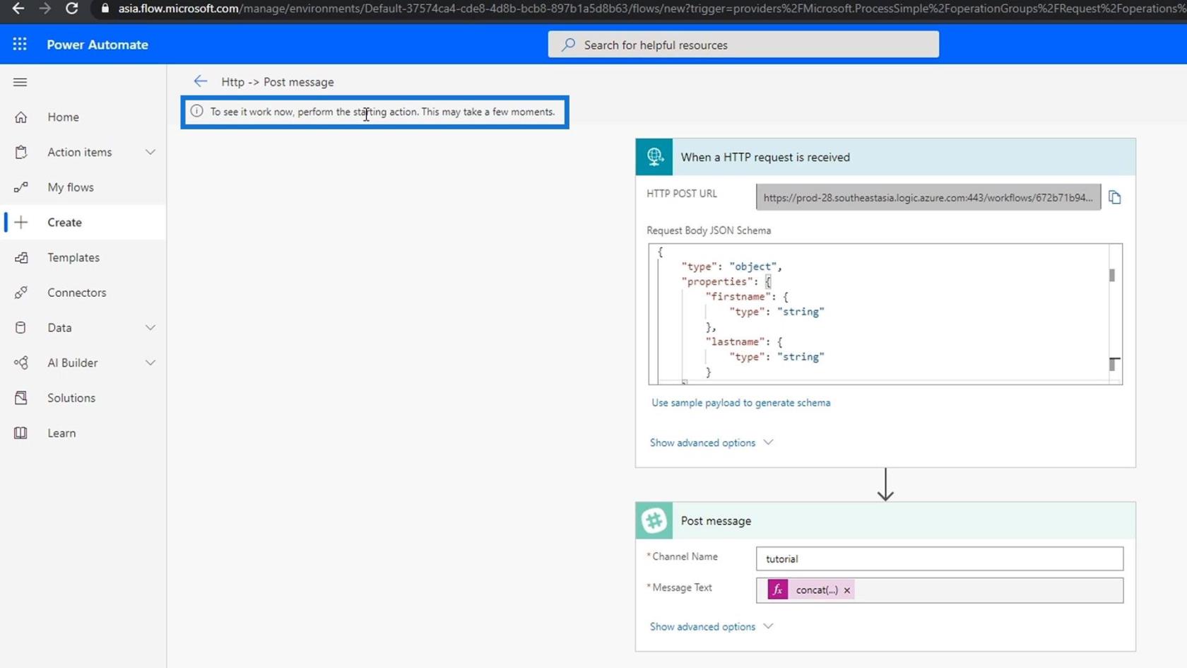 Microsoft Flow HTTP Trigger |  Un tutorial Power Automate