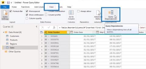 Fonctionnement des dépendances de requête dans LuckyTemplates