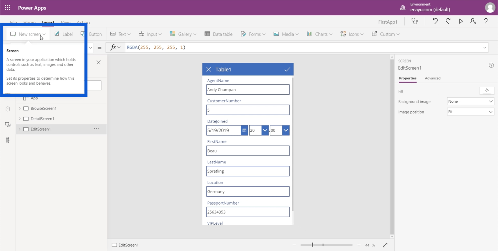 Environnements Power Apps : configurer correctement les éléments de l'application