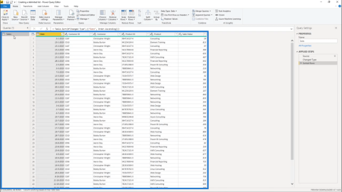 Créer une liste délimitée dans Power Query - Tutoriel de léditeur de requête