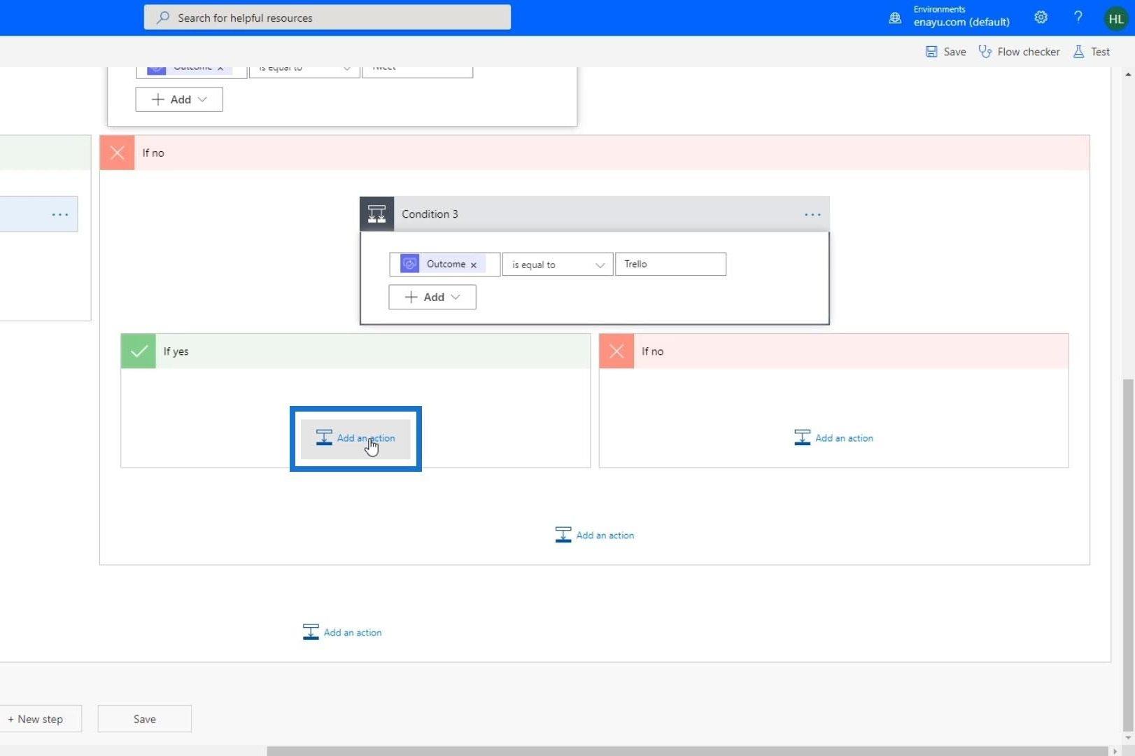 여러 옵션이 있는 Microsoft Flow 승인