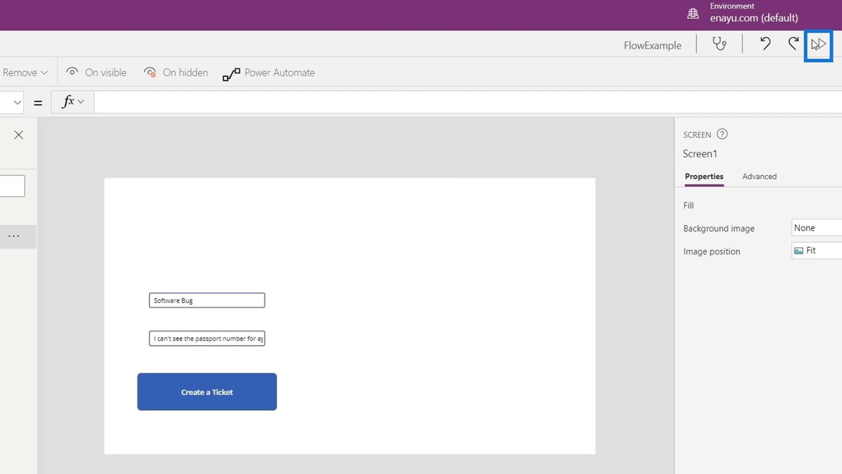 Intégration de PowerApps dans Microsoft Power Automate