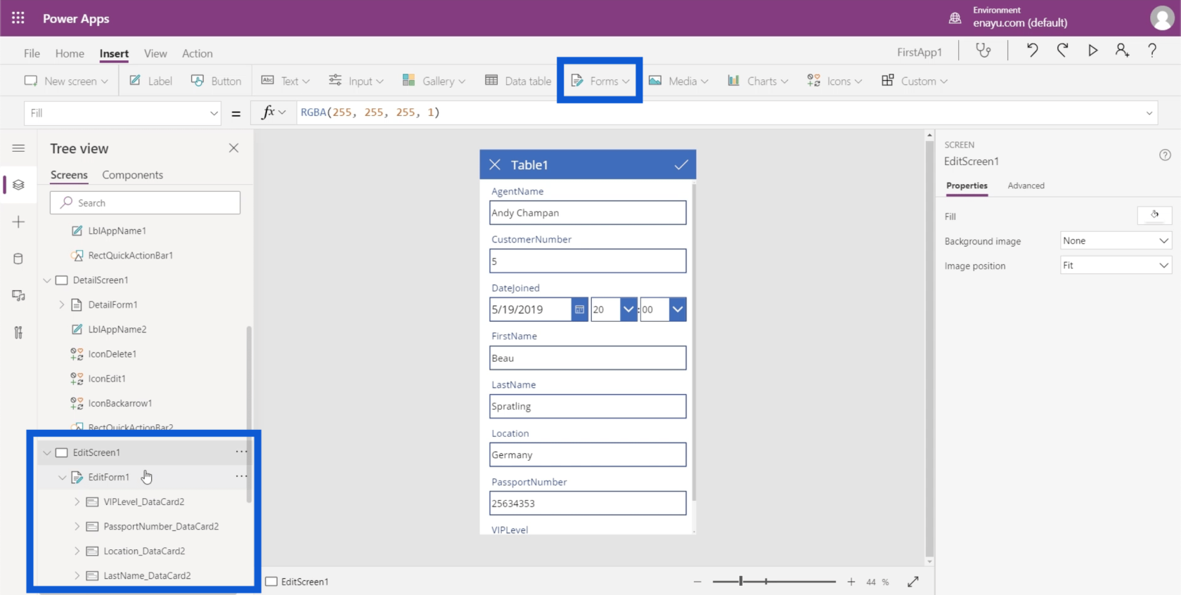 Environnements Power Apps : configurer correctement les éléments de l'application