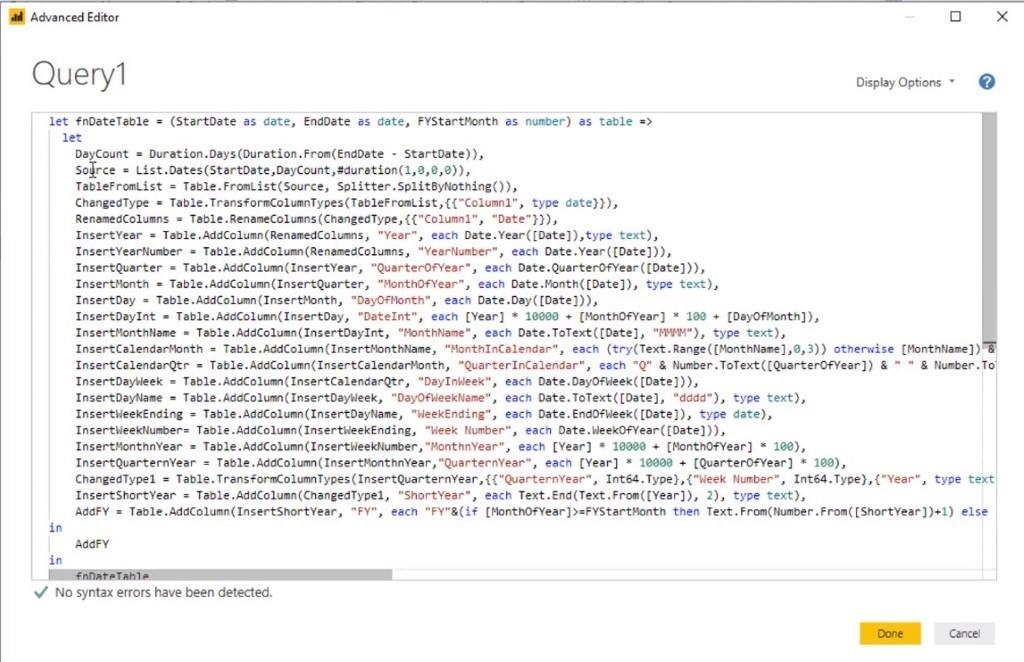 L'importance des tableaux de dates LuckyTemplates