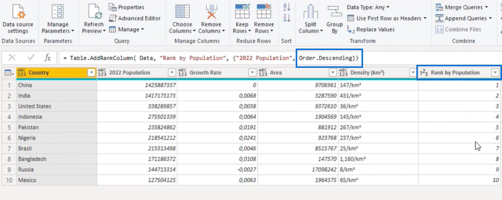 Power Query Transform Column Challenge: Gestapelte Daten in eine geordnete Tabelle