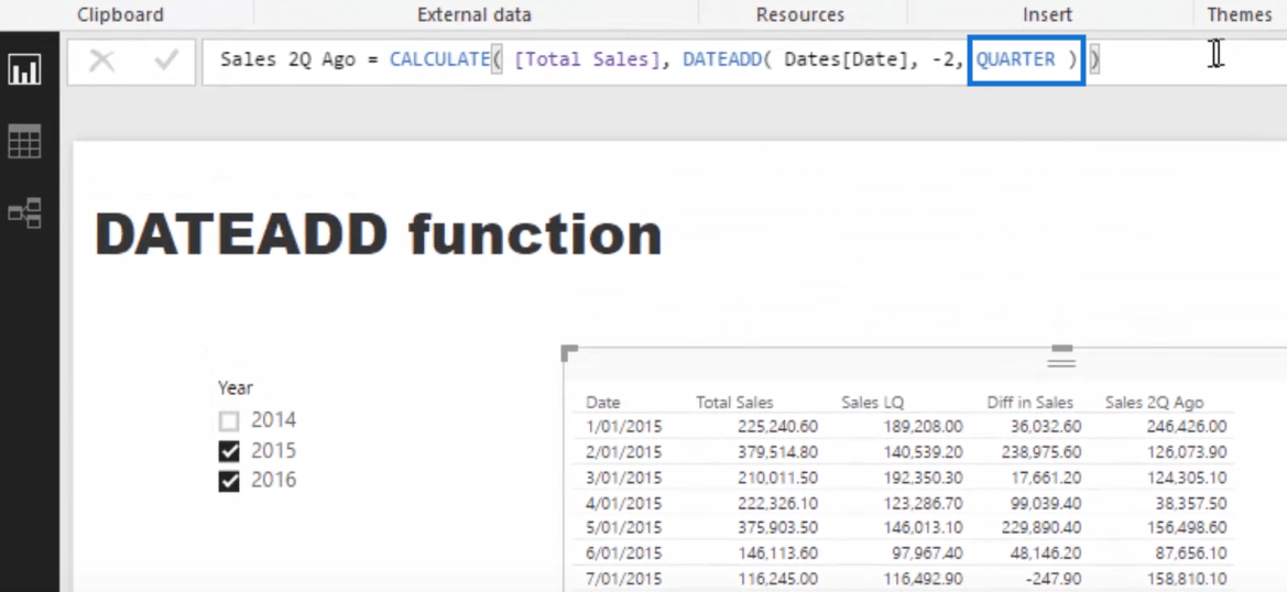 DATEADD 函數：LuckyTemplates 中最好、最通用的時間智能函數