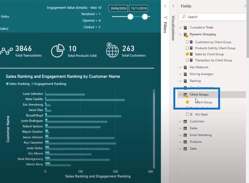 Rapport LuckyTemplates : informations sur la segmentation dynamique