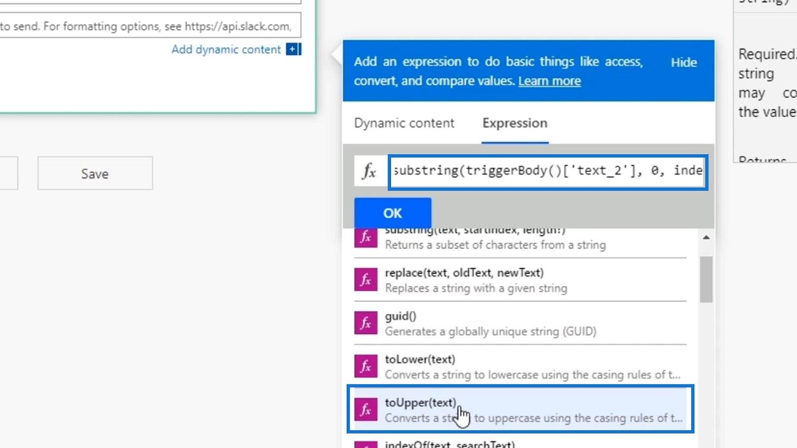 Power Automate の文字列関数: Substring と IndexOf